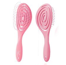 Detangling Hair Brush Soft Bristles for Curly, Straight, Wet & Dry Hair, Spiral