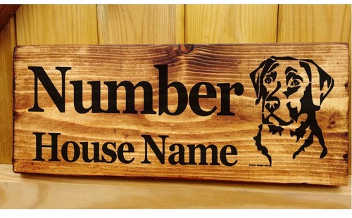 Dog name nameplate plaque - name,