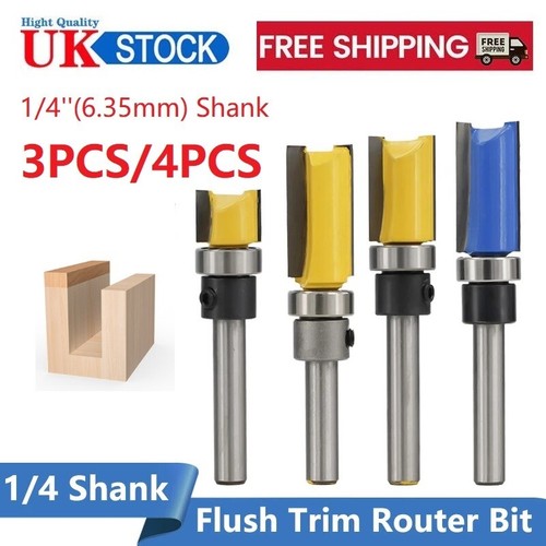 35mm shank flush - 6.35mm, trimming