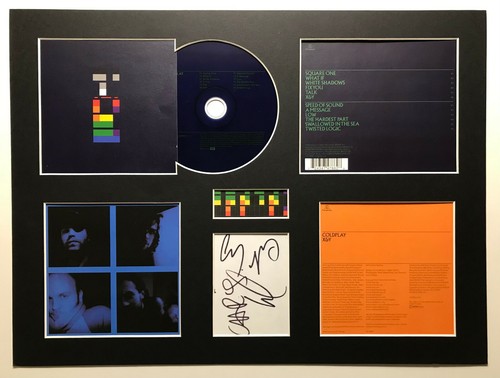 Coldplay signed autographed - -,