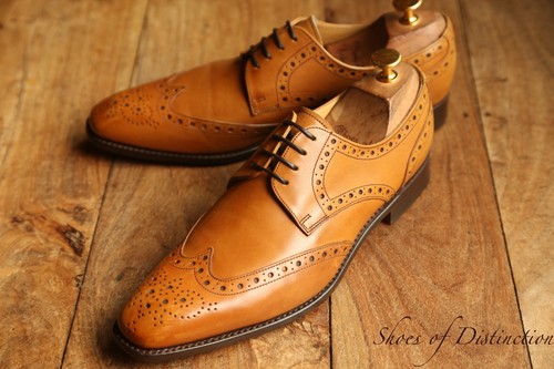 Barker tan brown derby - brown, brogue
