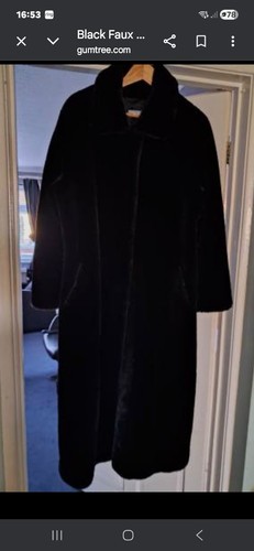 Wallis black faux fur - faux, full