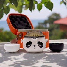 Cute kung panda teapot set - cute, fu