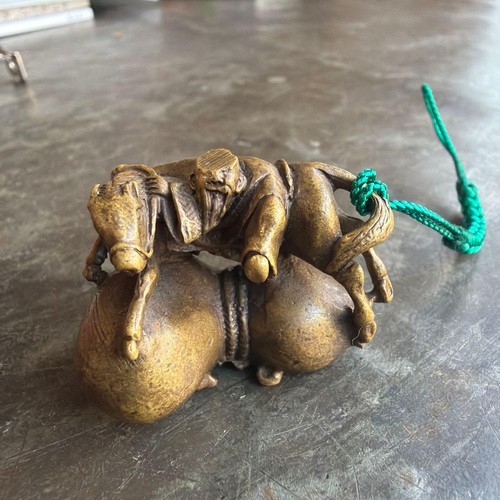 Netsuke japanese brass metal - netsuke,