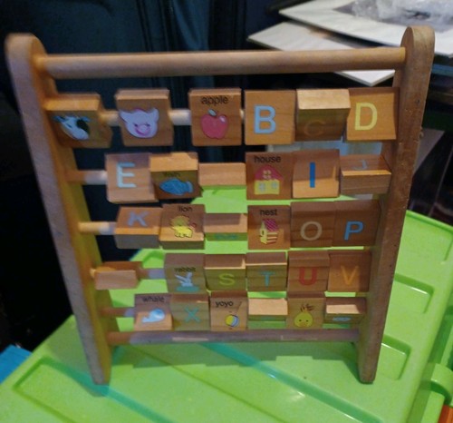 Alphabet abacus kids toy - alphabet,