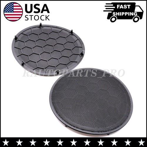 2pcs black door speaker - 2pcs, cover