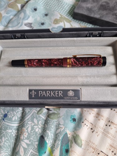 Parker marbled red - parker, ballpoint