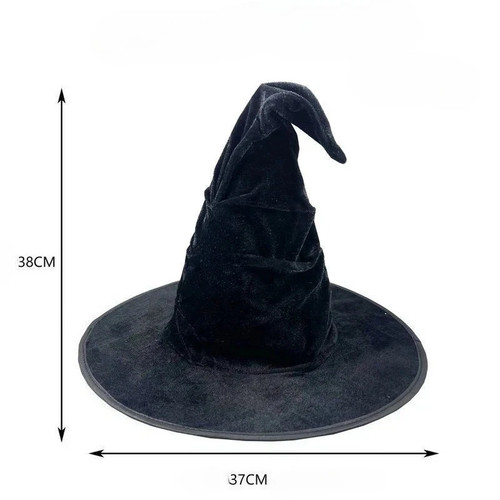 Halloween crumpled witch - crumpled,