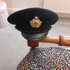 A Russian Officers Peaked Navy Cap