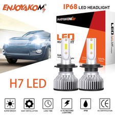 2x 4-Side H7 LED Headlight Bulbs Kit High Low Beam White Canbus Error Free
