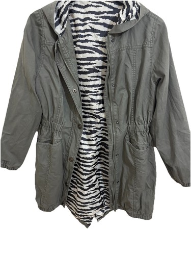 George girls grey hooded parka - grey,