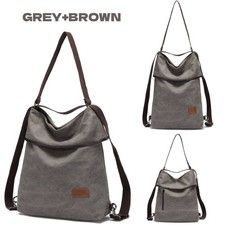 Canvas Backpack Tote Shoulder