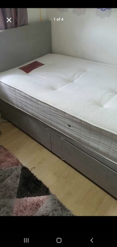 Single divan bed storage - divan,