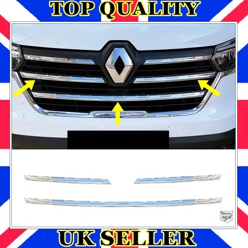 Chrome front grill pcs - front,