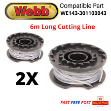 Spool & Line WEBB WEV20LTB2  Strimmer / Grass Edge Trimmer X2 FAST POST
