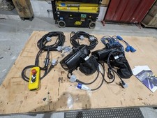 Rigging, Electric chain hoists 250kg pair with pendant Loadguard mini LGM250