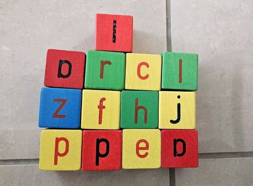 Vintage wooden alphabet - vintage,