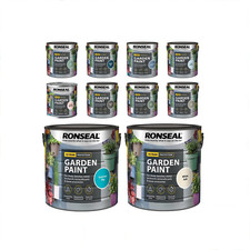 2.5L Ronseal Garden Paint Waterproof Paints Fence Benches Shed Trellis Plant Pot