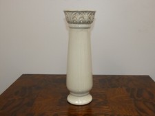 14"x5" Cream Ceramic Vase
