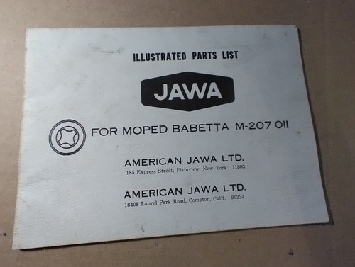 Jawa illustrated parts list - illustrated,