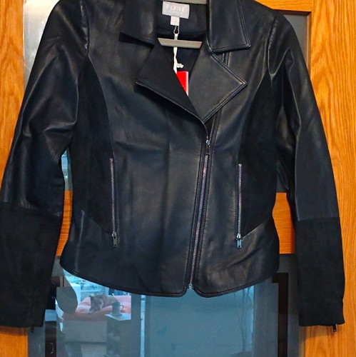 Women navy leather - h&m,