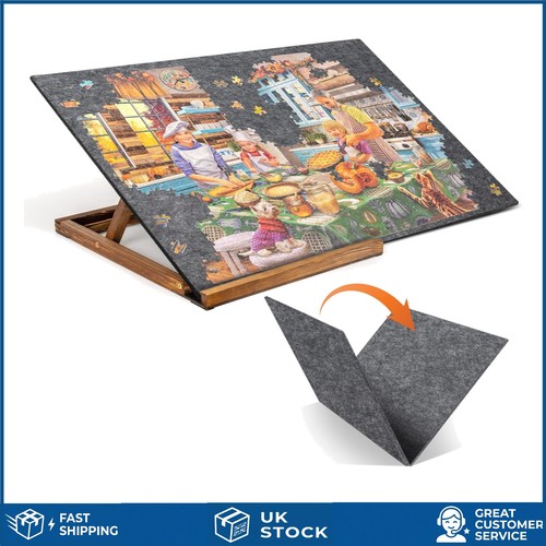 Foldaway puzzle table with - puzzle,