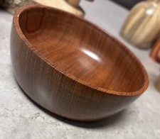 Hand-Turned Bubinga Wood Bowl