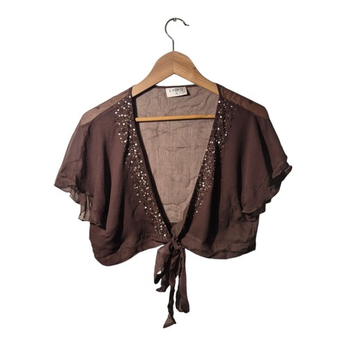 Kaliko brown short sleeve - brown,