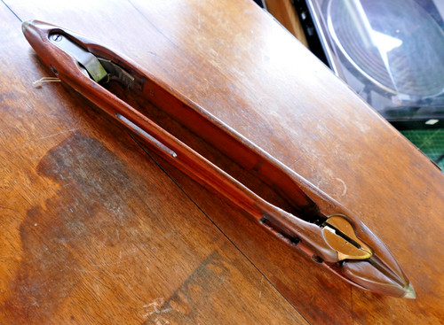 Vintage wooden weavers boat