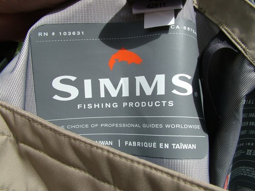 Simms chest waders - waders, rod