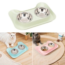Pet Double Bowls Dog Puppy