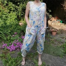 Vintage 1980’s Laura Ashley Romper Jumpsuit, Floral Cottagecore Cotton Size 10