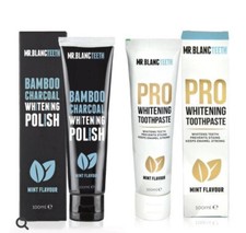 Mr. Blanc Pro Teeth Whitening Toothpaste & Whitening Polish Mint Flavour 100ml 