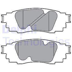 Lp3392 delphi brake pad set - brake,