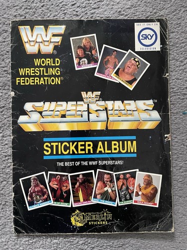 Wwf 1990 superstars sticker - wwf,