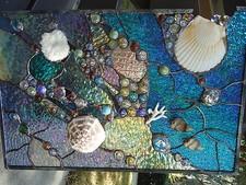 Stained Glass  Window Tropical