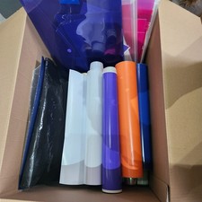 15 Permanent Vinyl Rolls plus lots of cut offs Perfect for use w Cricut