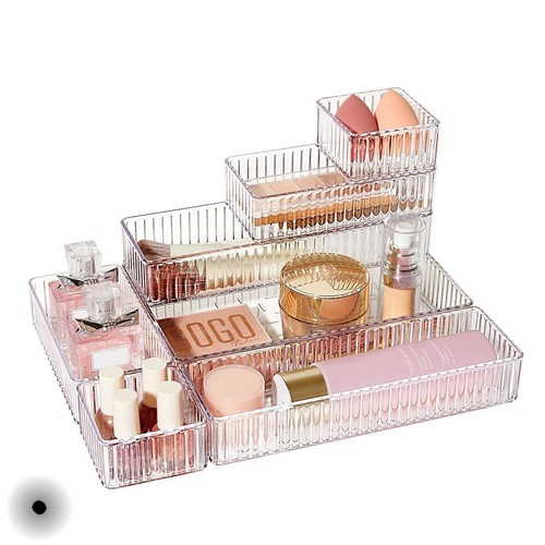 7pcs clear drawer organizers - clear,