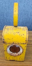 VINTAGE WANDS BC YELLOW ROAD/RAILWAY SAFETY LANTERN LAMP - UNTESTED - AS SEEN