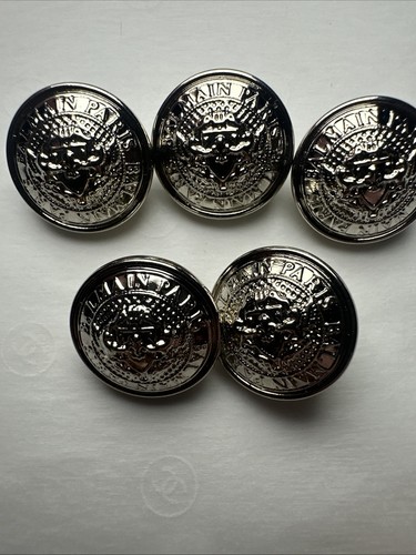 Silver balmain paris buttons - silver,