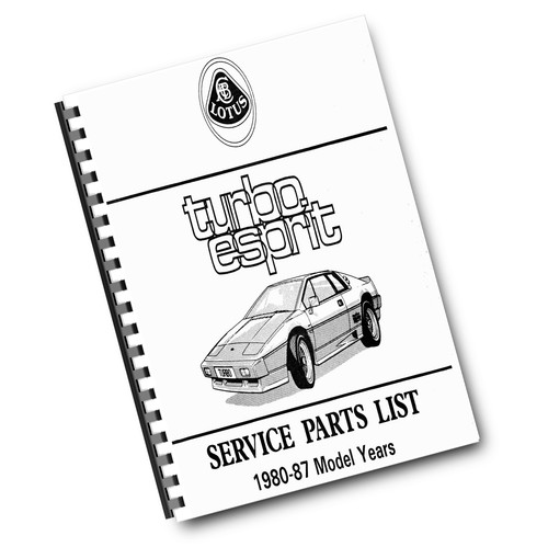Turbo esprit parts manual - manual, 80