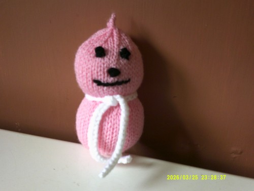 Handknitted soft toy zingy - handknitted,