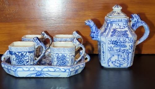 Antique chinese late qing - antique, blue