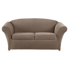 Stretch Pique Loveseat