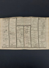 Andover to Bridgewater Road Map, Thomas Gardner 1719 Original Stonehenge