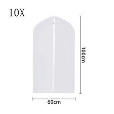 10Pcs Clear Polythene Garment
