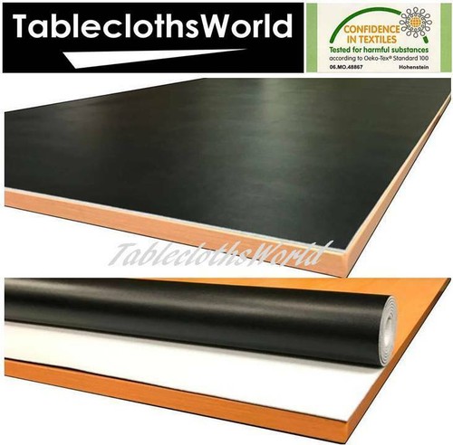 Black table protector heavy - black,