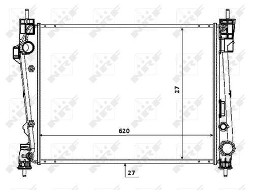 Radiator engine cooling - engine, for