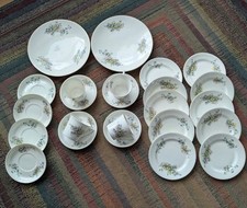 Very pretty vintage bone china floral tea set  see description for items