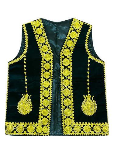 Afghan men green velvet - men’s,
